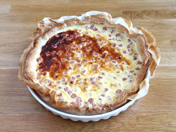 Nízkotučný quiche so šunkou, syrom a jogurtom! - Príprava krok 4