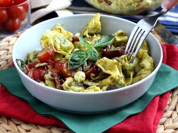Tortellini a šalát s pestom - Príprava krok 5