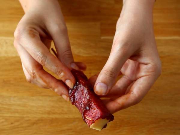 Hovädzí kebab Yakitori so syrom - Príprava krok 6