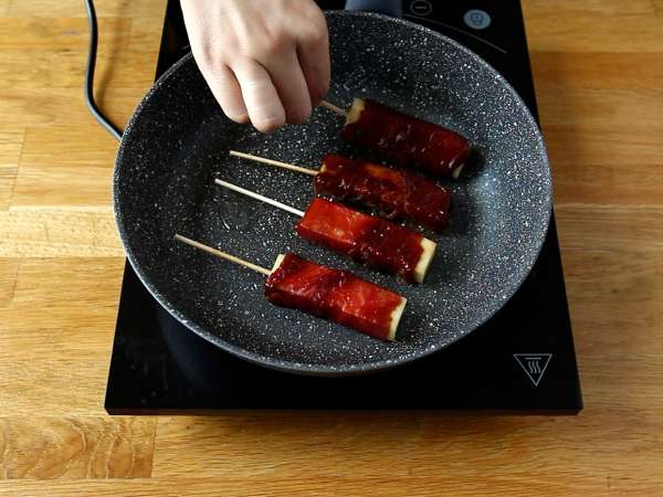 Hovädzí kebab Yakitori so syrom - Príprava krok 7