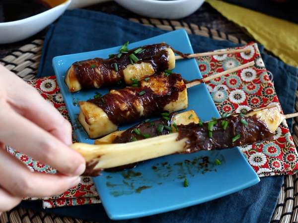 Hovädzí kebab Yakitori so syrom - Príprava krok 8