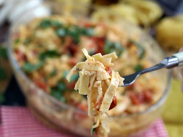 Tagliatelle feta cherry paradajky - pečené cestoviny s feta paradajkami - Príprava krok 8