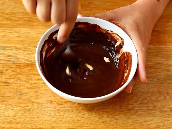 Čokoládové tigrie pečivo - chrumkavá ganache - Príprava krok 7