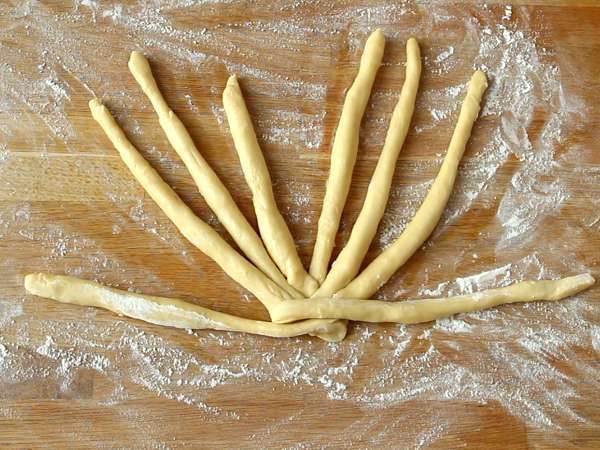 8 prameňov pletených buchiet - Príprava krok 7