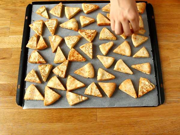 Chrumky z pita chleba - expresný recept - Príprava krok 4