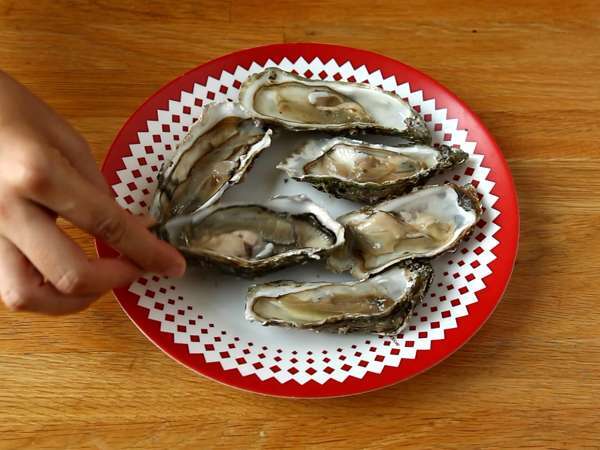 Ceviche z ustríc: leche de tigre a marakuja - Príprava krok 1