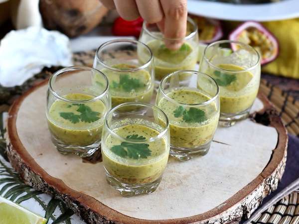Ceviche z ustríc: leche de tigre a marakuja - Príprava krok 5