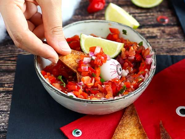Čarodejnícke klobúky - tortilla chipsy - Príprava krok 4