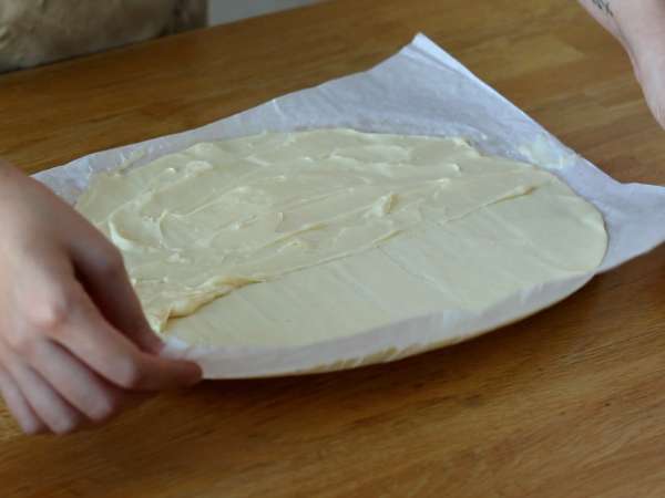 Zákruty z lístkového cesta s vanilkovým krémom - Príprava krok 5