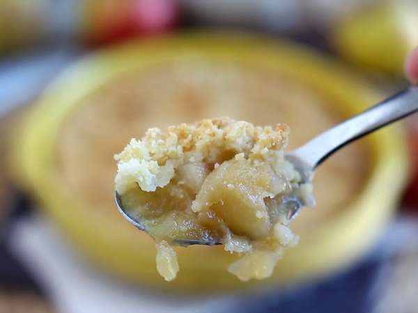 Extra chrumkavá a roztápajúca sa jablkovo-hruškový crumble - Príprava krok 5