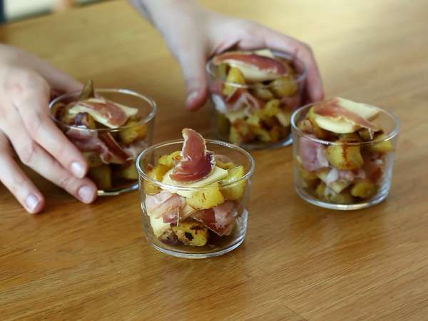 Verrines of raclette (bez spotrebiča): vychutnať si aj ako aperitív - Príprava krok 5