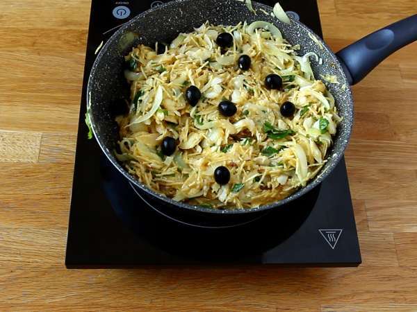 Bacalhau à Brás, jednoduchý a chutný tradičný portugalský recept - Príprava krok 6