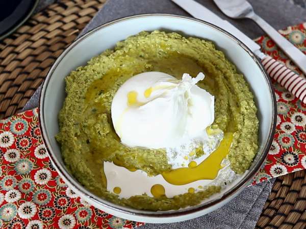 Hrachová nátierka: ideálna s krémovým syrom burrata - Príprava krok 4