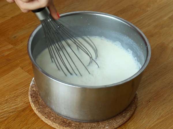 Vanilková panna cotta s figovou omáčkou - Príprava krok 3