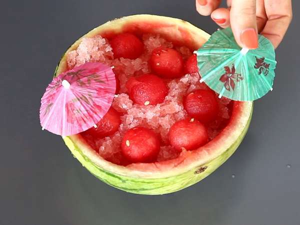 Melónové frosé: super osviežujúci koktail granita s rosé! - Príprava krok 5