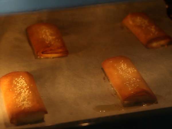 Feta Saganaki, grécky recept na chrumky z fety a medu - Príprava krok 5