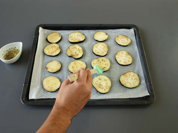 Rýchlo pečené baklažány, chutná a ľahká príloha - Príprava krok 4