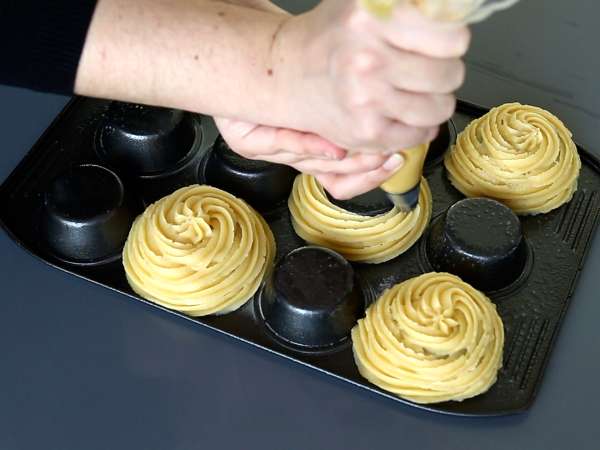 Pečené churros v tvare misky na štedrú polevu - Príprava krok 4