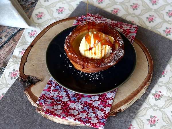 Pečené churros v tvare misky na štedrú polevu - Príprava krok 7