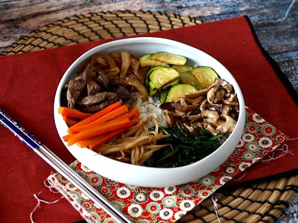 Bibimbap, tradičné kórejské jedlo - Príprava krok 11