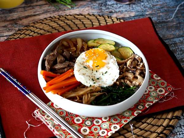 Bibimbap, tradičné kórejské jedlo - Príprava krok 12