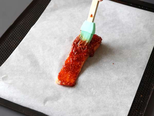 Losos na kórejský spôsob s omáčkou gochujang pripravený za 8 minút - Príprava krok 3