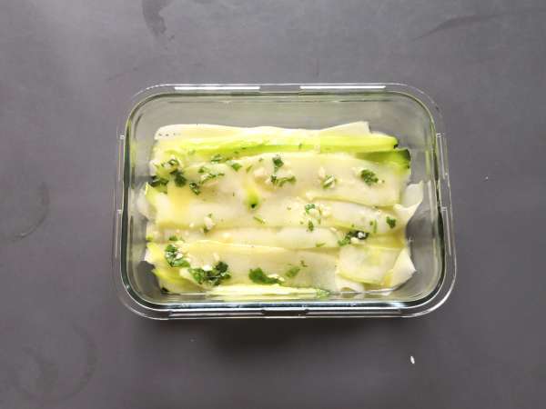 Marinované cukety, dokonalé zeleninové carpaccio na leto! - Príprava krok 5