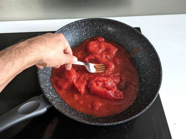 Pasta all'amatriciana, tradičný recept vysvetlený krok za krokom - Príprava krok 5