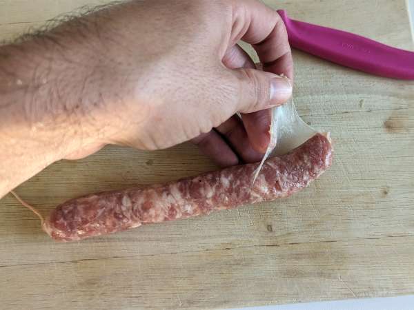 Cestoviny s tekvicou a klobásou - Príprava krok 1