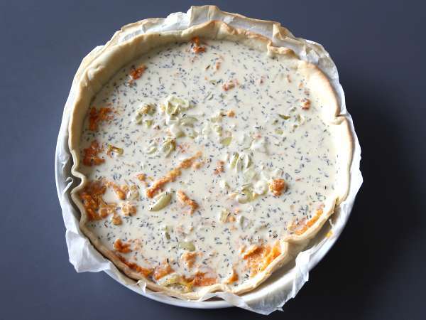 Tekvicový quiche, jednoduché a účinné jedlo - Príprava krok 4