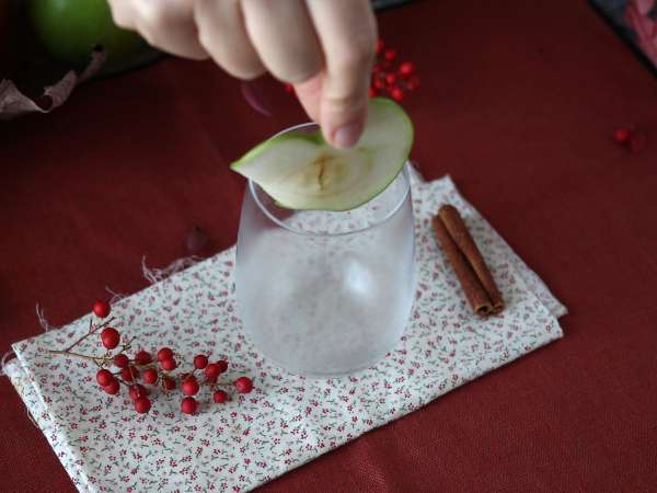Pumpkin Spritz, pikantný koktail s tekvicovým sirupom! - Príprava krok 2