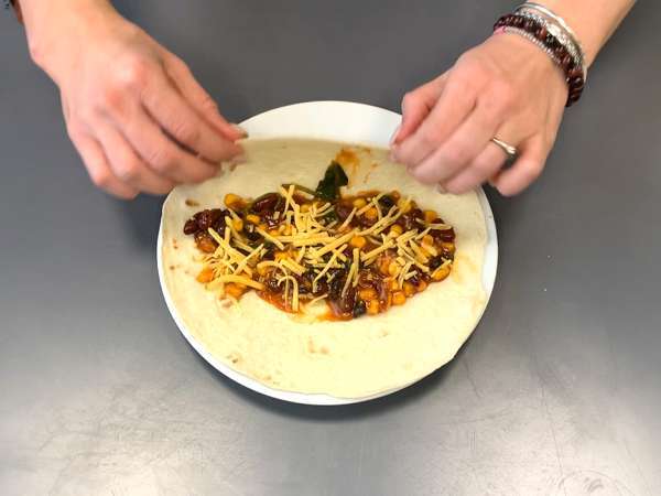 Vegetariánske enchiladas - Príprava krok 3