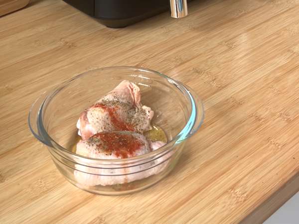 Chrumkavé kuracie mäso s Air Fryer, rýchle a jednoduché jedlo par excellence! - Príprava krok 1