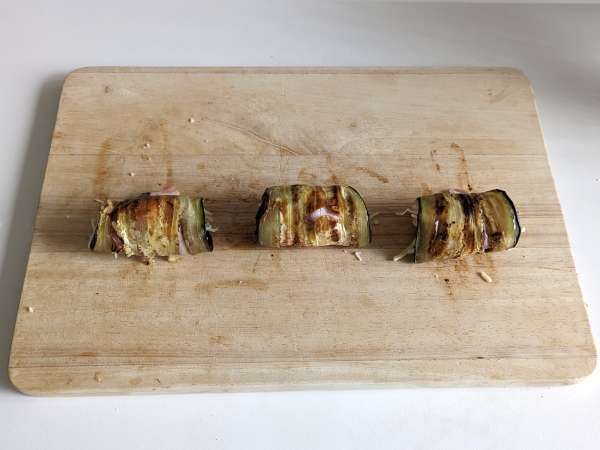 Baklažánové rolky vo fritéze - Príprava krok 4