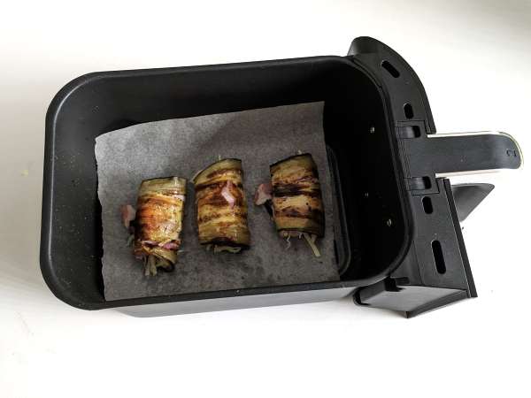 Baklažánové rolky vo fritéze - Príprava krok 5