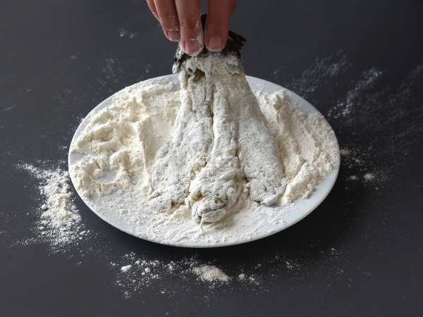 Baklažán obalený v panko strúhanke, japonské kari v štýle katsu, ale vegetariánske - Príprava krok 5