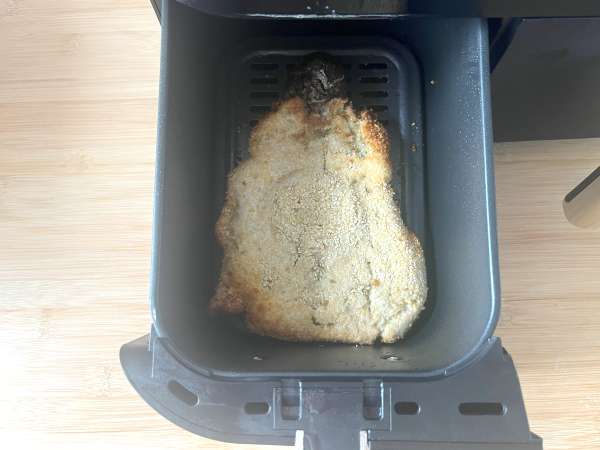 Zapečený baklažán na milánsky spôsob, ale vegetariánsky - Varenie vo fritéze - Príprava krok 11