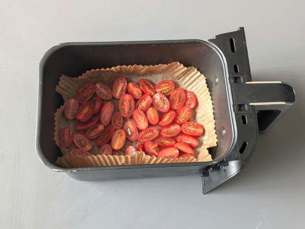 Konfitované paradajky vo fritéze - Príprava krok 3