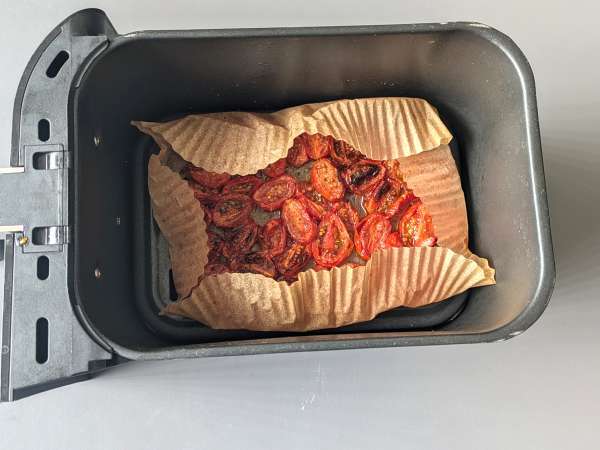 Konfitované paradajky vo fritéze - Príprava krok 4