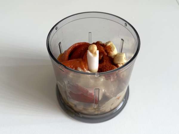 Hummus z červenej papriky - Príprava krok 5
