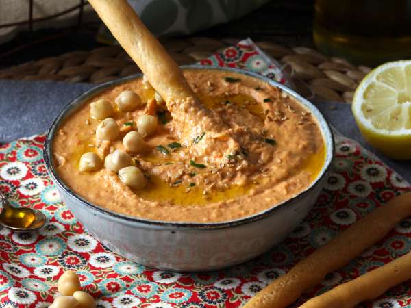 Hummus z červenej papriky - Príprava krok 7