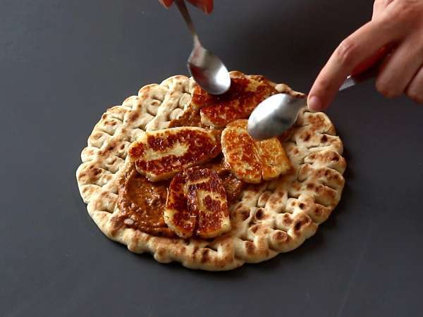 Gyros s halloumi, vegetariánska verzia gréckeho sendviča! - Príprava krok 7