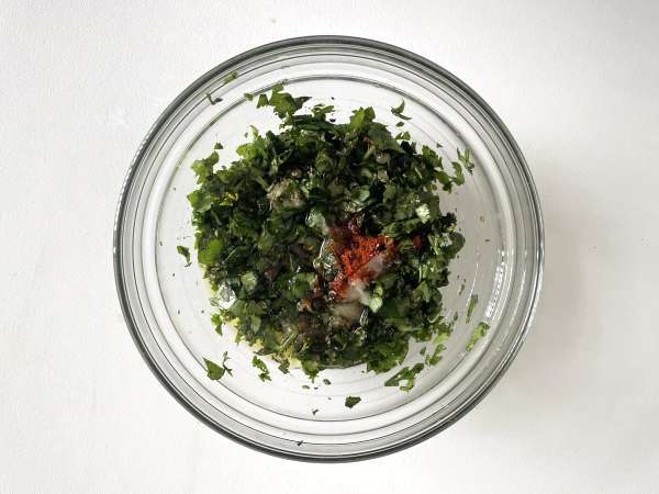 Pečené zemiaky s chimichurri - Príprava krok 5