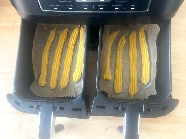 Churros pripravené vo fritéze na vzduchu - Príprava krok 6