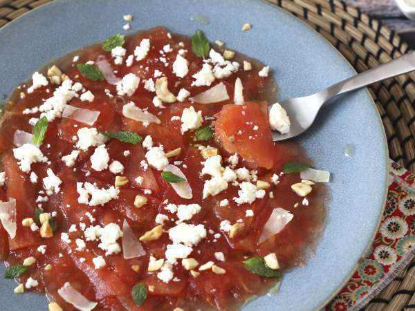 Melónové carpaccio: osviežujúci letný predkrm - Príprava krok 5