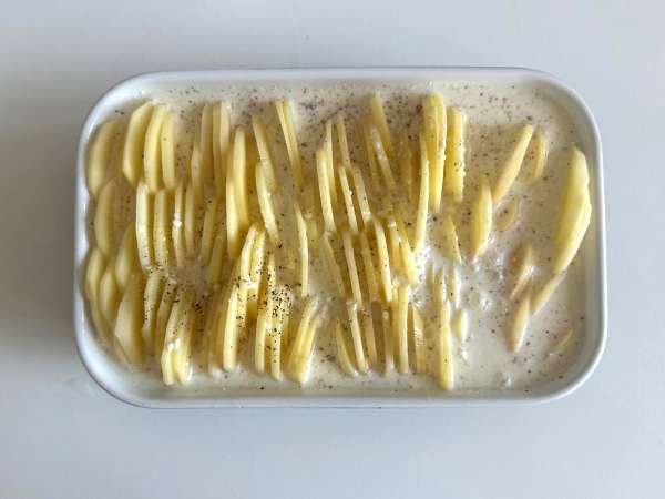 Zemiakový gratin s fritézou Air Fryer - Príprava krok 5