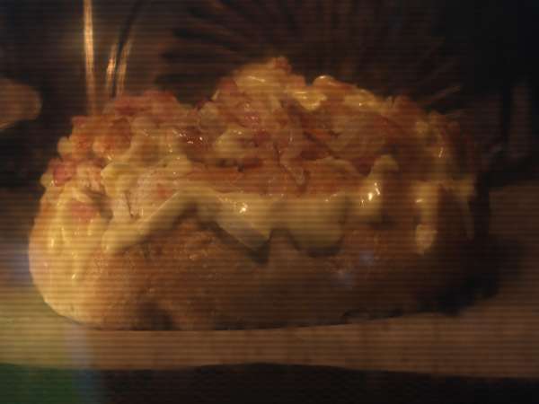 Plnený chlieb s ježkom v štýle tartiflette - Príprava krok 9