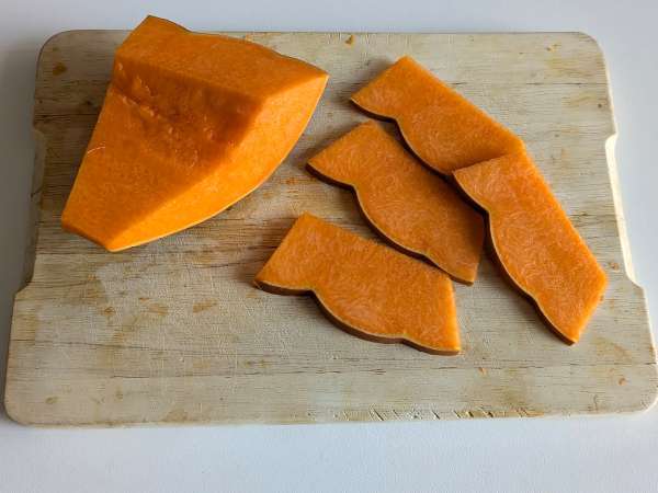 Tekvicové lupienky vo fritéze: ľahké a chutné - Príprava krok 1