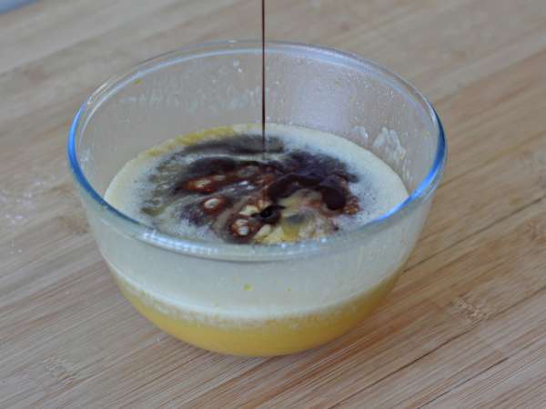 Čokoládový a orechový koláčik vo fritéze - Príprava krok 4