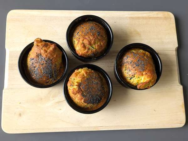 Cuketové muffiny vo fritéze: ľahký a nadýchaný recept - Príprava krok 7